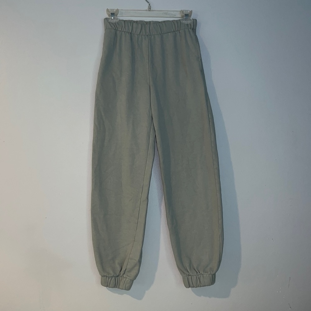 Sage green sweatpants